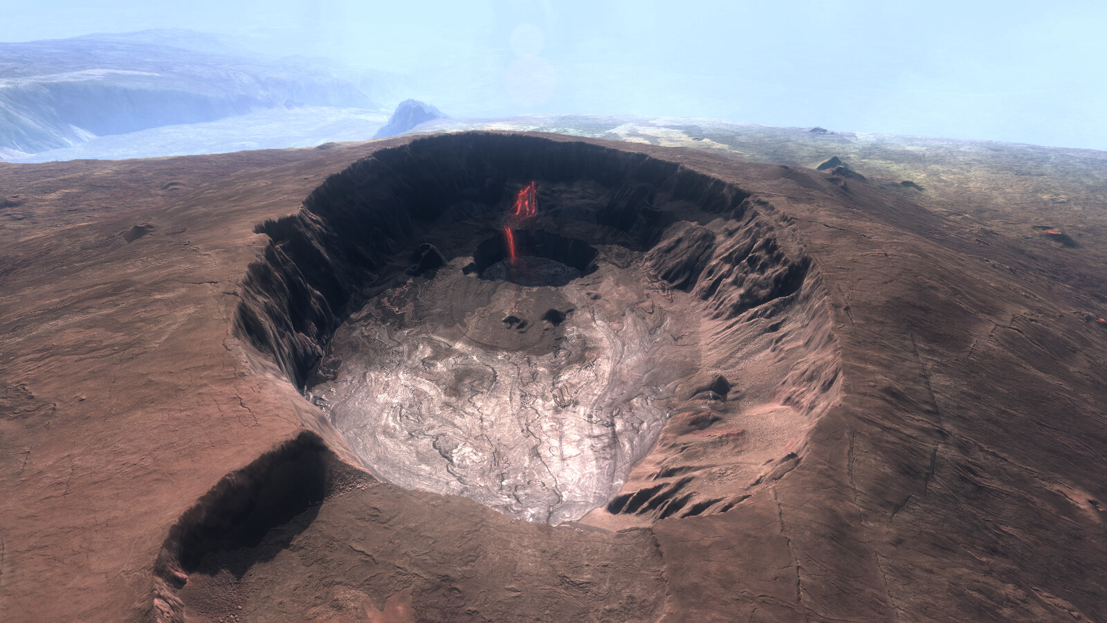 Lava inside the Dolomieu crater